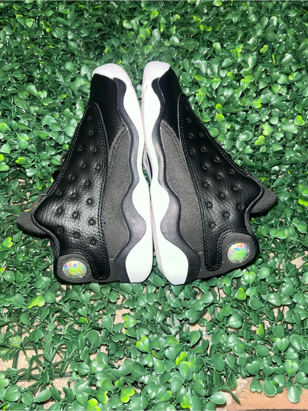 9c Jordan 13 Nike boys playoff’s Black and White Retro Sneakers